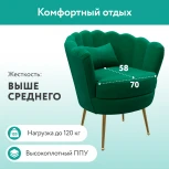 Кресло тканевое зеленое D1 Одри AAA41393004