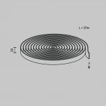 Токопроводящая текстильная лента 48V 20м серая Maytoni Technical Conductive textile tape Parity TRX130-1.20GR