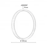 Настенно-потолочный светильник Sonex Gari Wood 7684/ELN пластик/кор под дер LED 76Вт 3000/4000/6000K D490 IP43