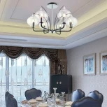 Потолочная люстра на штанге Arte Milano Napoli-321007 321007/6 BK.CR (220V)