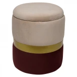 Пуф Dreambag Аризона Бежево-Бордовый 13672