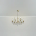 Подвесная люстра Freya Zoe FR2009PL-07G (220V, на цепи, свеча)