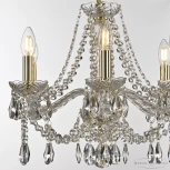 Подвесная люстра Bohemia 107 107/6/165 G (220V, подвески, на цепи, подсвечник, свеча)