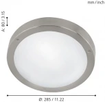 Настенный светильник уличный Eglo Vento 1 94121 (LED, 220V, круглые, IP44)