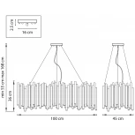 Подвесная люстра Lightstar Savona 816207 (220V, на тросе, круглые)