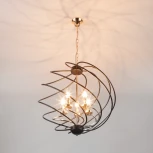 Подвесная люстра Eurosvet Sorrel 60105/5 черный (220V, на цепи, свеча, шар)