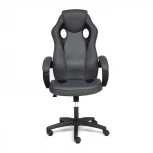 Кресло RACER GT new металлик/красный (кож/зам/ткань)