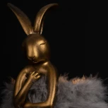 Настольная лампа Loft It Lapine 10315/A Grey fluff (220V, выключатель, животные)