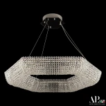 Подвесная люстра светодиодная APL LED Sicilia SH506.0.80.A.Ni.4000 (220V, хрусталь, на тросе)