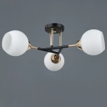 Потолочная люстра на штанге ILLUMICO IL0689-3CSQ-24 BK FGD LIBRA (220V)