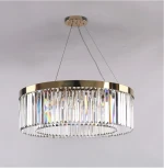 Подвесная люстра Newport 10110 10110+1/C gold (220V, хрусталь, на тросе, круглые)