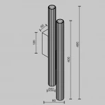 Настенный светильник Maytoni Calipso C082WL-24W2.7K-BS (LED, 220V)