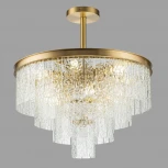 Потолочная люстра каскадная на штанге Belfast Harland 6308-6 BR CL (220V)