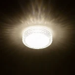 Настенно-потолочный светильник Citilux Альпина CL71812 (регулировка яркости, LED, 220V, диммер, круглые, звездное небо)