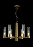 Подвесная люстра OTONO SP6+1 BRASS/TRANSPARENTE Crystal Lux