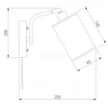 Бра Eurosvet Duetto 70072/1 черный