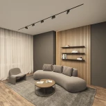 Трековый светильник однофазный 220V Denkirs Edder DK6446-BK