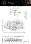 Подвесная люстра Aployt Danusia APL.846.03.13 (220V, хрусталь, на тросе)
