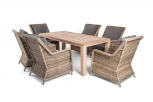 Обеденная группа садовая, цвет соломенный 4SIS Валенсия VALC6T-7-SET