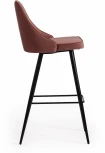 Стул барный KISH (mod. 714) Tetchair (Коралловый,Черный).