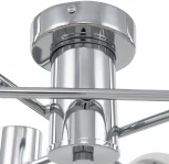 Потолочная люстра на штанге Arte Milano Napoli-5854 335854/3+3 CR (220V, шар)