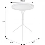Столик журнальный SHT-CT11 белый муар от фабрики Mebelik