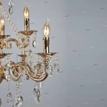 Подвесная люстра Omnilux Aosta OML-78903-12 (220V, на цепи, подсвечник, свеча)