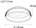 Встраиваемый светильник Italline IT06-6012 black 4000K (LED, 220V, круглые)
