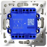 Проходной переключатель двухклавишный с подсветкой (шелк) Voltum S70 VLS020404
