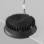 Встраиваемый светильник 24W Maytoni Okno DL055-24W3-4-6K-B (LED, 220V, круглые, IP44)