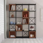 Стеллаж прямой VALE MAXI BOOKCASE LEVE (Металл/Черный) арт.LEV01148
