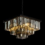 Подвесная люстра каскадная Loft IT Prism 10018/500S (220V, хрусталь, на цепи)