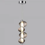 Подвесной светильник Odeon Light Bruco 5096/17L хром/дымчатый градиент/металл/стекло LED 17W 4000K (220V, на проводе, бусы)