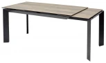 Обеденный стол M-City CREMONA 180 KL-61 Под дерево, итальянская керамика / черный каркас