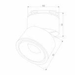 Трековый светильник однофазный 220V Elektrostandard Klips LTB21 a040437 (LED)