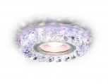Встраиваемый точечный светильник Ambrella Декоративные Кристалл Led+mr16 S257 PR (220V)