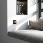 Рамка на 1 пост (черный, стекло soft-touch) Werkel W0013108 (a064572)