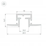 Профиль-держатель TEK-PIK-1010-2000 (Алюминий) 029090 Arlight PIK