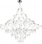 Подвесная люстра светодиодная ST Luce Gravetta SL6601.103.114 Хром/Прозрачный LED 114*0,5W 3000K (220V, на тросе)