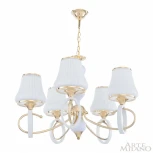 Подвесная люстра Arte Milano Florentia-2387 302387/5 Wh/Gd (220V, на цепи)
