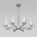 Подвесная люстра Eurosvet Arganie 60133/8 серебро (220V, на цепи)