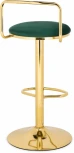Барный стул Woodville Lusia green / gold