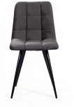 Стул UNO, бархат светло-серый 26/ чёрный конус Top Concept UNO 74639