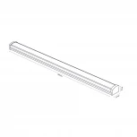 Светильник линейный линейный светодиодный (аналог Т5), 230В. кабель 0,9м с вилкой и крепление в/к. 4000K Volpe ULI-Q951 10W/4000K IP20 BLACK