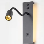 Настенный светильник LED с USB со спотом на гибкой ножке для чтения с выключателем Citilux Декарт CL704471 (220V)