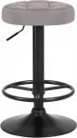 Табурет барный BRUNO BLACK (серый велюр (MJ9-75))