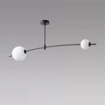 Потолочная люстра на штанге iLedex Epical 6827-2 BK+WH (220V, шарики)