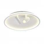 Потолочный светодиодный светильник круглый со спотами MyFar Focus MR9050-CL (регулировка яркости, 220V, пульт управления, круглые)