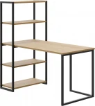 Стол письменный-стеллаж Board 1400х700 ОГОГО (арт.636281), (ЛДСП/Дуб Корбридж,Черный)