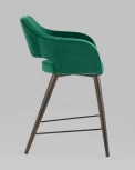 Стул полубарный Stool Group Саймон велюр тёмно-зелёный УТ000025172